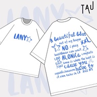 LANY - ABB SONGS oversized tshirt cotton t shirt