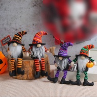 Halloween Gnomes Plush Witch Dangle Leg Gnomes Nisse Scandinavian Gnomes Faceless Gnome Doll For Hom