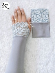 HANDSOCK BRUKAT JEMPOL RENDA CANTIK / MANSET WALIMAH WEDDING / MANSET MUSLIMAH