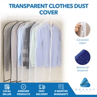 Thickened Dustproof Waterproof Bag For Clothes | Washable & Reusable Hanging Garment Cover | Transpa