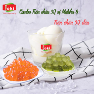 Combo Trân châu 3Q vị dâu Yoki & Trân châu 3Q vị Matcha Yoki