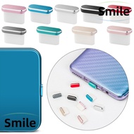 SMILE Anti Dust Plug Durable Phone Accessories Dustproof Cover Metal Stopper for  Galaxy S21 S20 Huawei P40  11/10 Type-C Mobile Phones