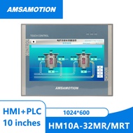 10 Inch HMI PLC All-in-One Machine 16DI 16DO 4AI 2AO FX3U Controller Touch Screen