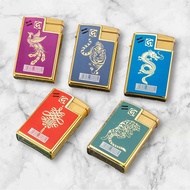 Hộp Quẹt Bật Lửa khò tia xanh vỏ kim loại in 3D mẫu vuông 999 như Zippo được chọn màu