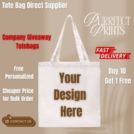 Company Giveaway / Business Giveaway Tote Bags/ Personalized/