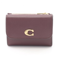 【二手】蔻馳 ( COACH ) Essential 三折錢包 CBF60B4XD2 波爾多紅皮革卡包（女款）（全新）