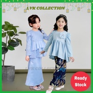 ⭐2025 RAYA DEAL⭐ [READY STOK MY ] 2T-12Tahun Baju Raya Budak Kurung Peplum Budak Muslimah Budak [Bir