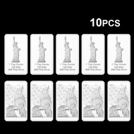 NEW1~20pcs 1oz Gold Bar One Troy Ounce 100 Mills 999 Fine Gold/Silver Statue of Liberty Gold Bullion