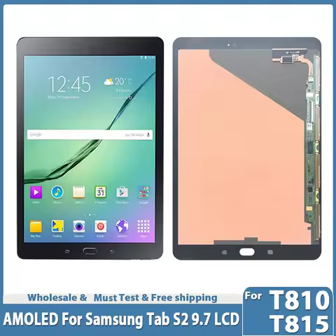 9.7 inch For T810 LCD For Samsung Tab S2 T813 T815 LCD Display Touch Screen Digitizer Sensors Full A