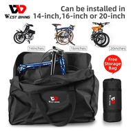 WEST BIKING Folding Bicycle Carry Bag for 26-29 Inch Waterproof Folding Bike Loading Bag 20" Folding Bicycle Storage Bag