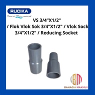 Rucika VS 3/4"X1/2" / Flok Vlok Sok 3/4"X1/2" / Vlok Sock 3/4"X1/2" / Reducing Socket