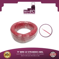 TF WIRE 22 STRANDED AWG, ELECTRICAL COOPER CABLE LED AUDIO, BEST FOR ELECTRONICS USE