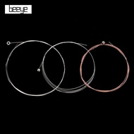 BEEYE Folk Guitar Strings, Stainless Steel Copper Bronze Color Classical Acoustic Guitar Strings,  3