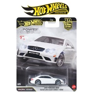Hot Wheels Premium Power Trip 2008 Mercedes CLK 63 AMG Black Series White Collector Edition Racing