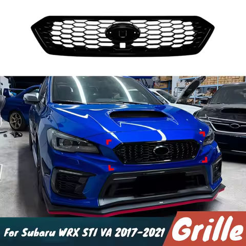 For Subaru WRX STI VA 2017-2021 Car Front Bumper Lower Mesh Grill Grille Cover Trim Body Kit Exterio