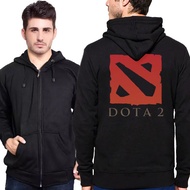 KATUN Dota 2 Logo Hoodie Jacket Unisex Casual Cotton Zipper Hoodie Cotton Fleece Zipper Hoodie