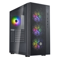 SilverStone FARA R1 PRO V2 Black ATX Mid-Tower Case with 4 ARGB Fans + Controller & Tempered Glass W