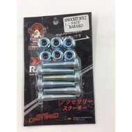 CW Sprocket Bolt Set Barako 175