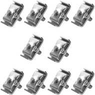 Gridwall Joining Clips, JruiZhp 10 Pcs Silvery Wire Grid Panel Connector Grid Panel Joiner Connector