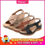 READY STOCK💝 WEBEE KBB 3665 Wedges Women's Summer Spring Casual Shoes Open Toe Sewing Fashion Leisur