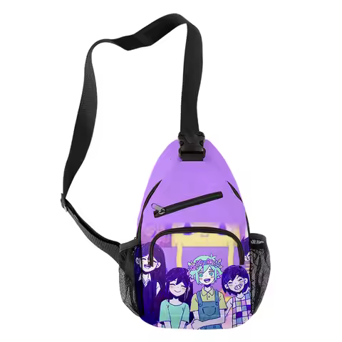 Popular Novelty Funny Cool Omori Crossbody Chest Bags Oxford Waterproof Boys/Girls Sports Travel Bag