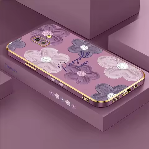 Plating Silicone Phone Case For Samsung Galaxy J6 Plus J7 Pro J4 J2 Prime A7 2018 M23 M31 M32 M33 M5