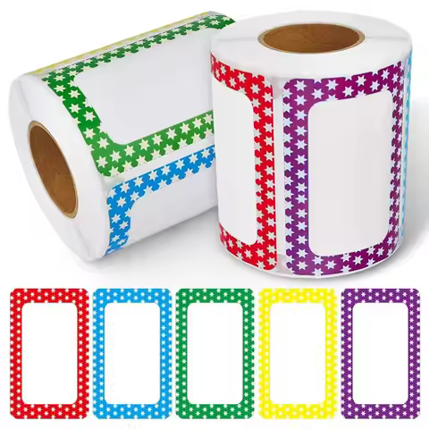 50-150pcs Colorful Blank Handwritten Name Stickers Labels Children School Teacher Offer Stationery S