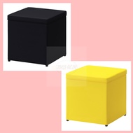 BOSNAS Leg bench with black yellow ransta storage, box bench, box bench, bench with storage, multi-p