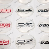 AUTO SPEED B2S HSR LENSO MUGEN POWER OZ RACING RIM STICKER SP4RCORAYS RAISED RESIN STICKER