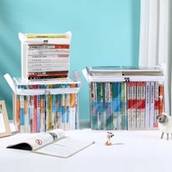 Transparent Dustproof Storage Box, Portable Book Storage Bag With Handle, Supplies Sorting Bag