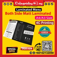 Best Price in Malaysia | unique Design | Luxury laminated menu | Spcial Offer | Multiple Design | Or