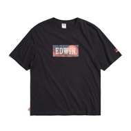 EDWIN 男裝 火星BOXLOGO短袖T恤 (黑色) #上衣