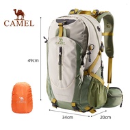CAMEL 40L Outdoor Lovers Hiking Backpack Multifunctional Trekking Pack Camping Travel Backpack Mount