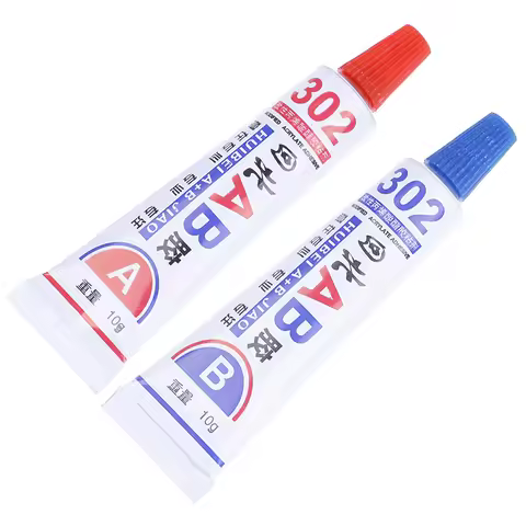 2pcs Super Strong A/B Glue Epoxy Clear Glue Adhesive Resin Immediate Glue Pegame for Fix Metal Wood