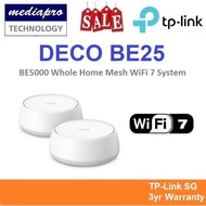 TP-LINK DECO BE25 2-Pack BE5000 Whole Home Mesh WiFi 7 System ( Pack of 2 ) - 3 Year Local TP-Link W