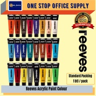 Reeves Intro Acrylic Paint 100ml / Artist Paint / Acrylic Colour Paint / Reeves Acrylic Paint