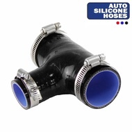 2" - 2" (51mm to 51mm) T Piece Silicone Hose +Clamps for 35mm ID BOV