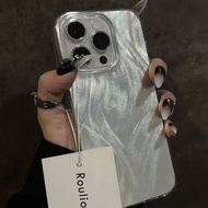 Luxury Hard Premium Silver Sparkle Case Compatible for IPhone 15 14 12 13 11 Pro XS Max XR X 7 8 Plus Se 2020 Shockproof Aesthetic Transparent Couple Clear Phone Cover Casing