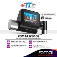 70mai A500s Dash Cam Pro Plus+ 1944P QHD+ Support Dual Channel Recording ( Front + Rear ) with Built-In GPS &amp; ADAS