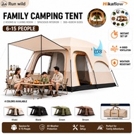 Camel Large Khemah Unta Camping Tent Besar 6-15 Person Family Tent Outdoor Waterproof Double Layer