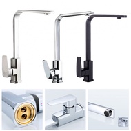 Solid Brass Construction Chrome Kitchen Faucet for Hot and Cold Sink Tap
