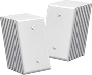 BESTTEN 20 Pack 1-Gang No Device Blank Wall Plate, Mid-Size, H5.04β x W3.27β, Unbreakable Polycarbon