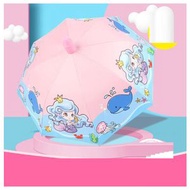 防曬防紫外線兒童卡通雨傘【小美人魚（防水套不濕身+晴雨兩用）#F038085131