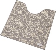 Senko URBAN802 Large Toilet Mat, Approx. 28.7 x 28.7 inches (73 x 73 cm), Gray, Made in Greece, Wash