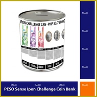 ۞ ⊕ ∇ Peso sense ipon challenge coin bank peso coins ipon challenge savings challenge fund box alka