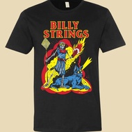 Baju-T Hitam Billy Strings Kapas S 5XL M119