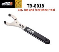SUPER B TB-8018 Bicycle B.B. CUP and Freewheel Tool 2.8mm B.B. Cup 2.2mm Freewheel Bike Repair Tools