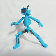Action Figure 3D printed humanoid Centrobot 18cm inspired by Canti Articulated Droid Figure