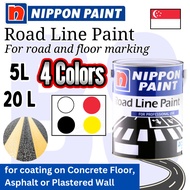 Nippon Paint Road Line Paint. White / Black / Yellow / Red. 5L and 20L