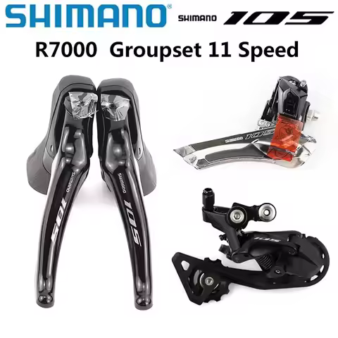 SHIMANO 105 R7000 Groupset 2x11 Speed R7000 Derailleurs Road Bicycle ST+FD+RD Dual-Control Lever Fro
